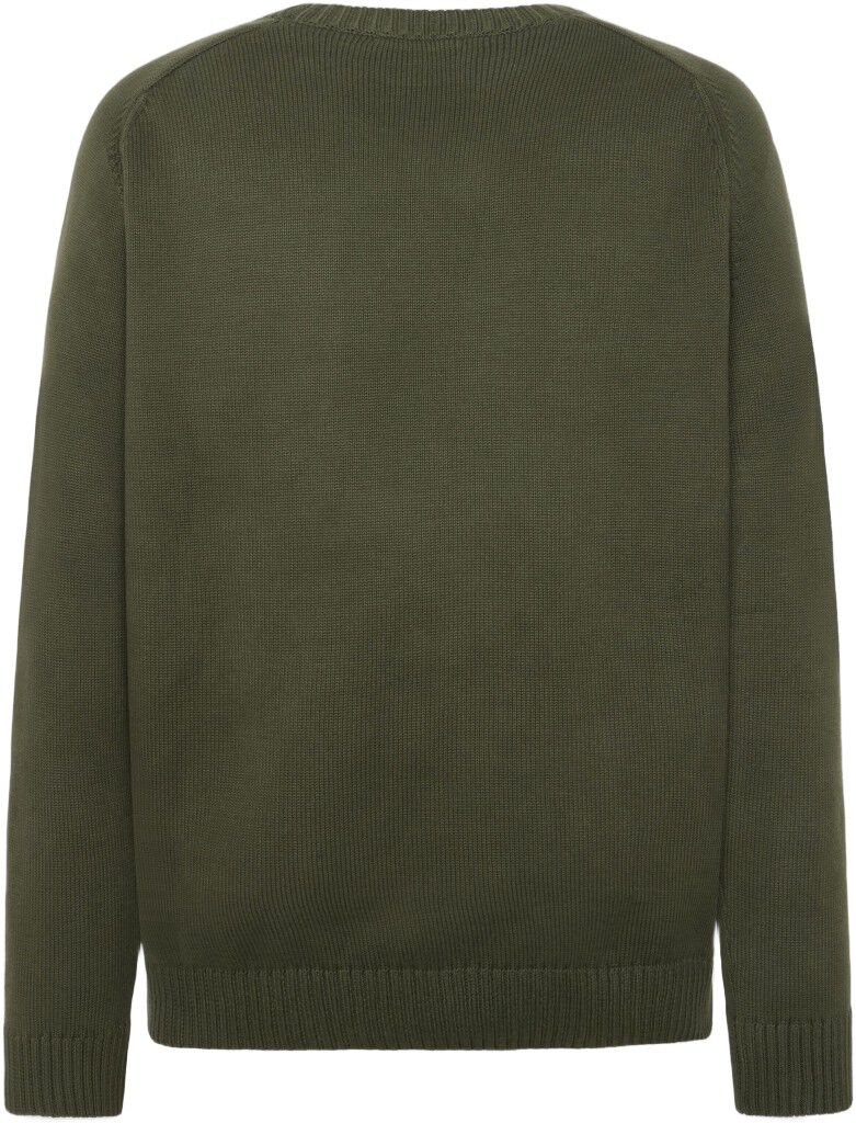 Plain knitted crew neck GOTS/Vegan