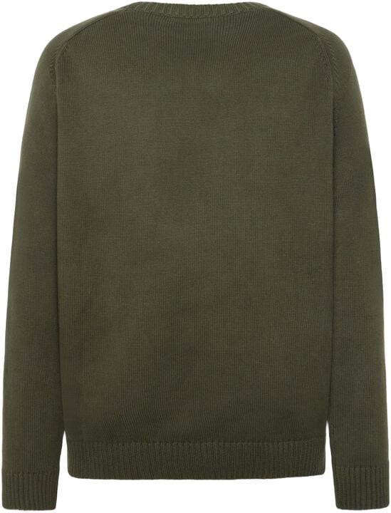 Plain knitted crew neck GOTS/Vegan