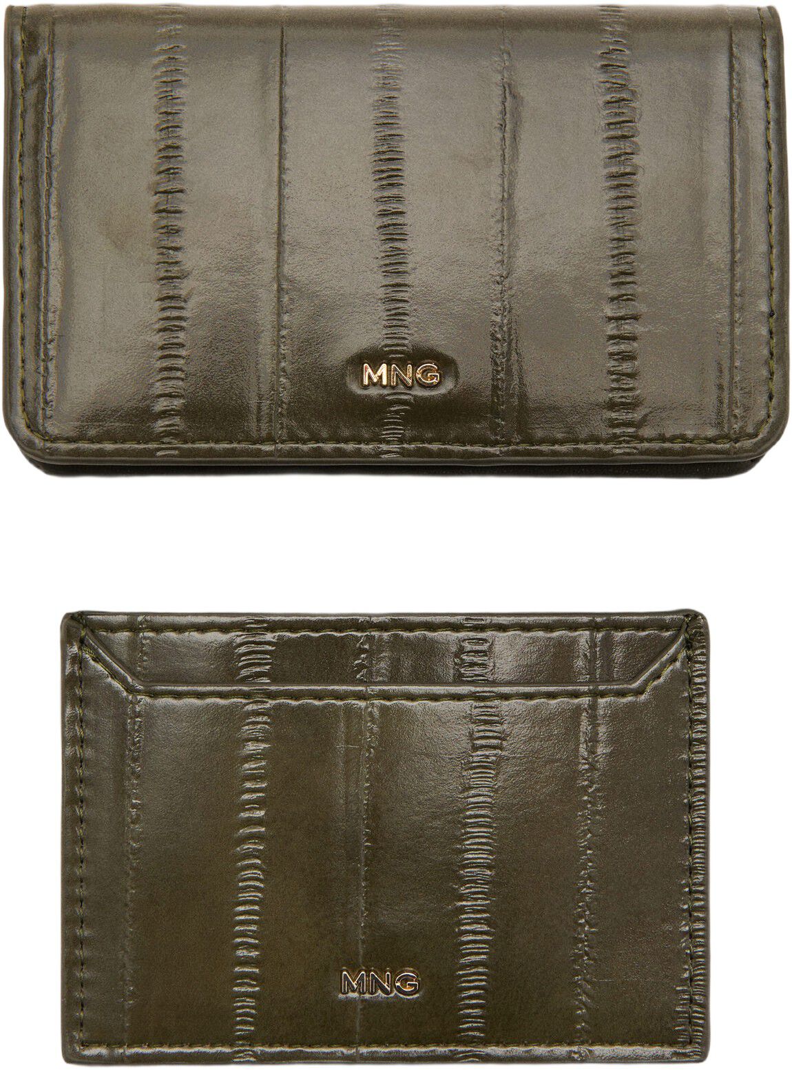 Small wallet with leather-effect fi