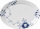 Blå Mega Riflet 28 cm. oval tallerken
