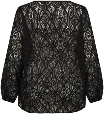 Curvy WA-NELA 2 Bluse Sort