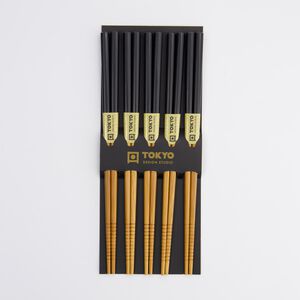 TDS Bamboo Chopstick Set/5 Black