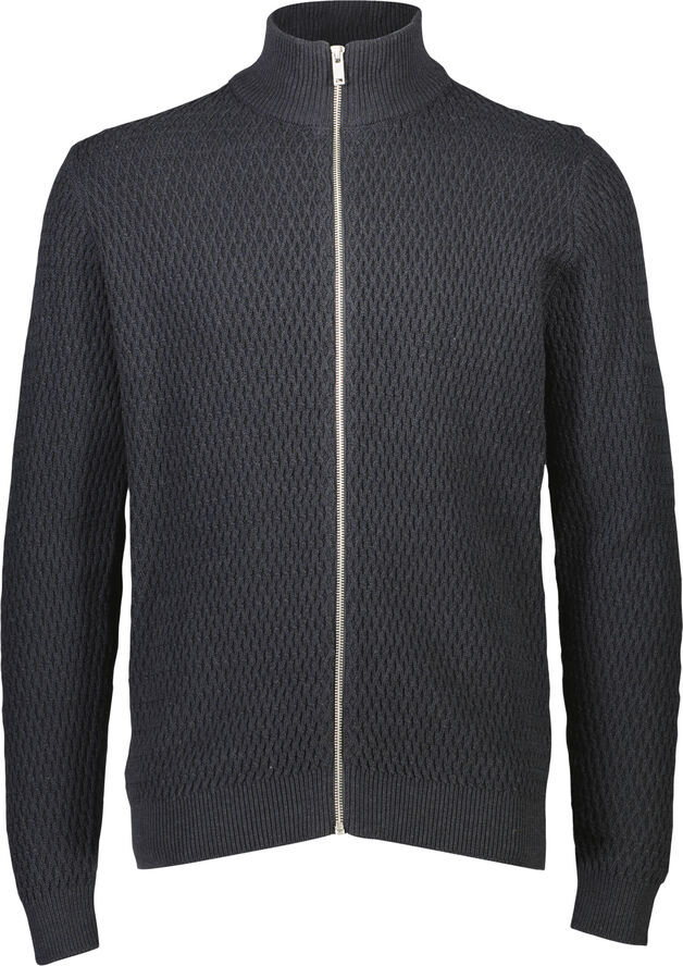 Zip through structure cardigan