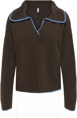 ONLVIBE LS V-NECK STITCH CONTRAST E