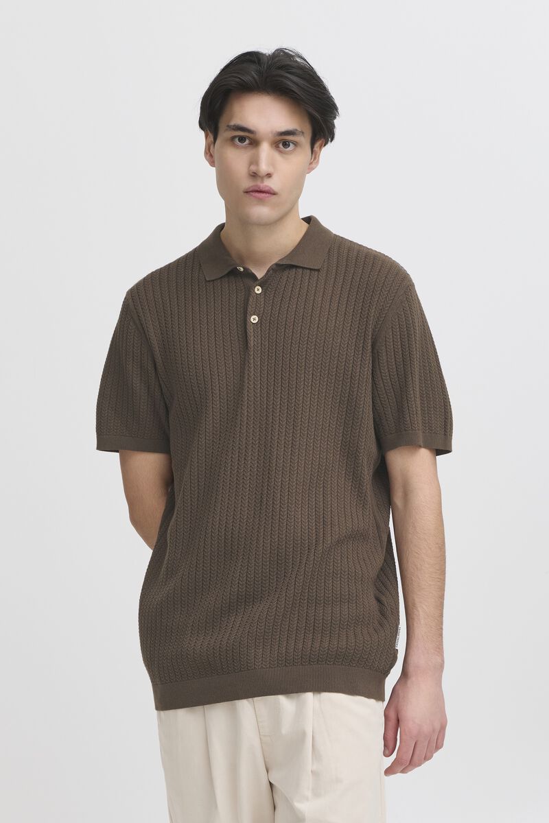 Cfkarl Structured Knit Polo