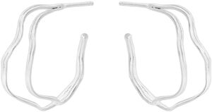 Small Double Wave Hoops size 23 mm