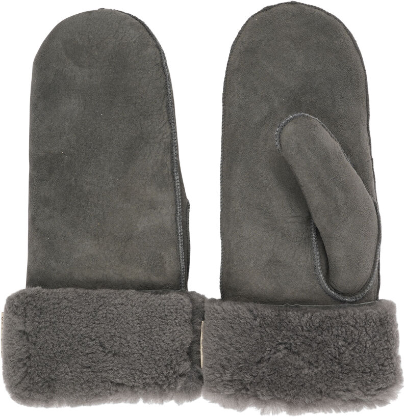 BELUKTA - MITTENS - SHEEP SUEDE W/ CURLY SHEARLING AROUND TH