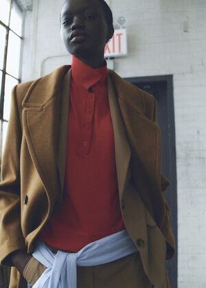 Structured wool coat