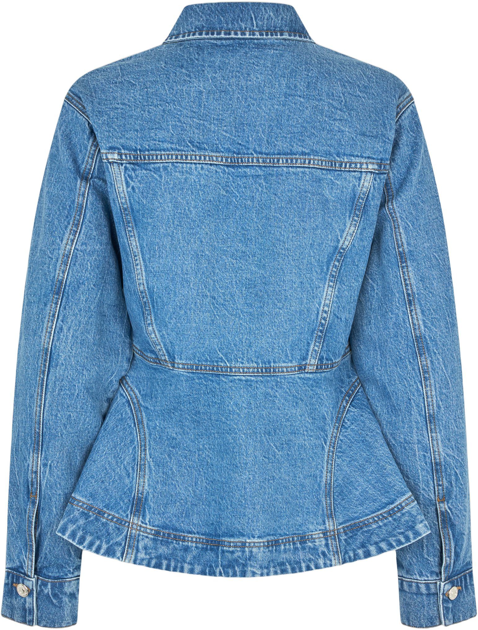 Belton Peplum Denim Jacket