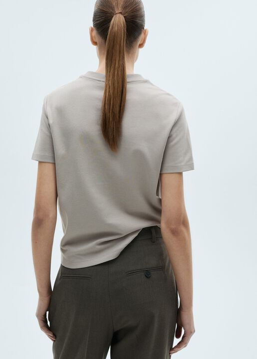 V-neck cotton T-shirt