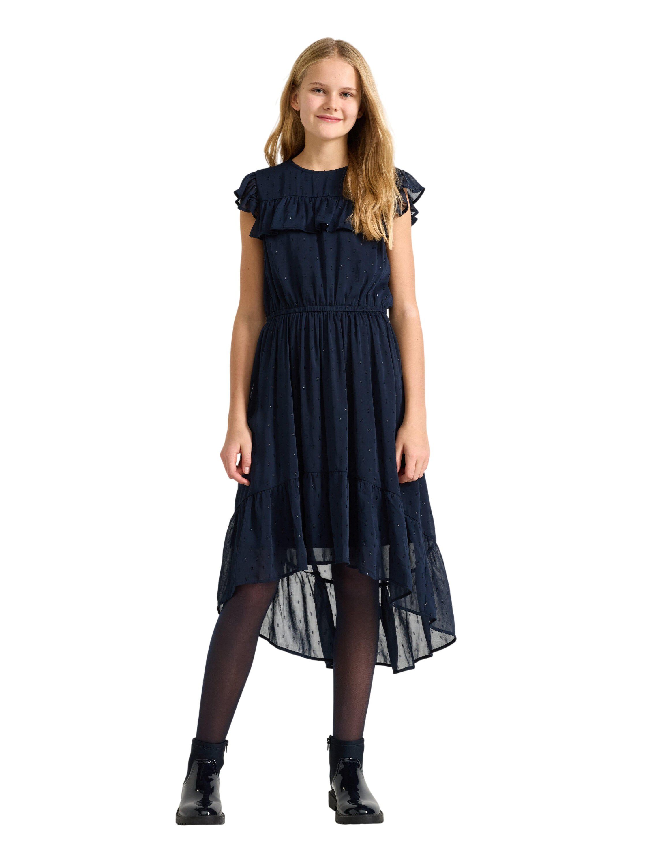 &Auml;rml&ouml;s kl&auml;nning i chiffong med vola