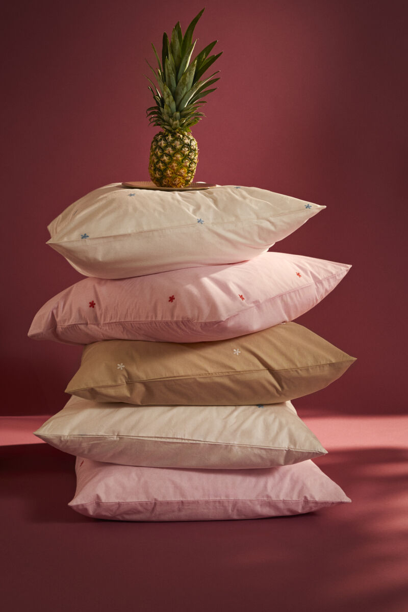 Daisy Senget&oslash;j 140x200 cm hvid/lys bl&aring; DK