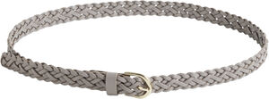 PCAVERY LEATHER BRAIDED SLIM BELT N