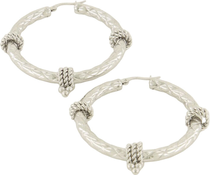 Structured swirl earrings