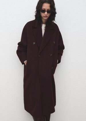 Handmade oversized wool coat