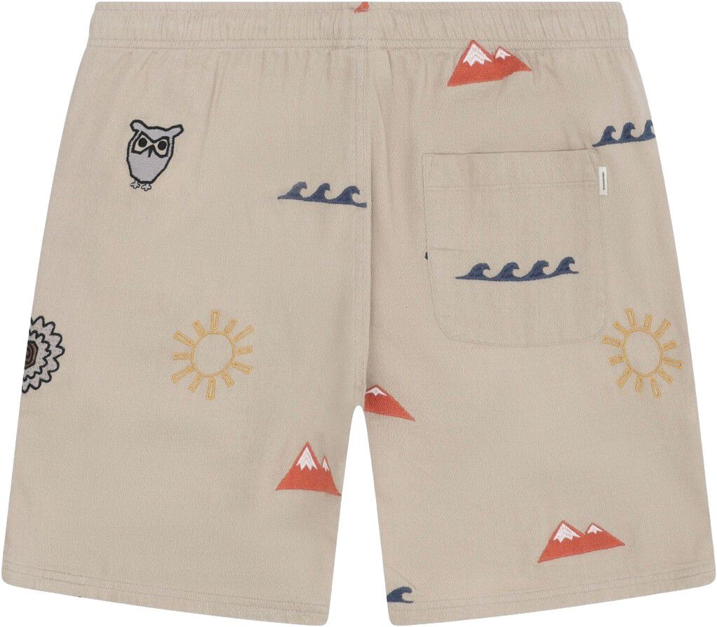 Fig loose embroidery shorts