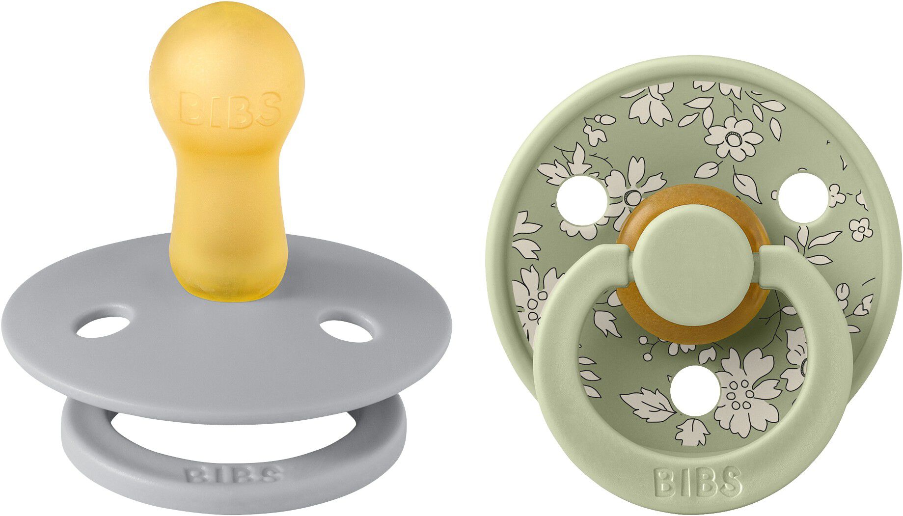 BIBS x Liberty 2 PACK Colour Capel Latex Size 2 Sage Mix