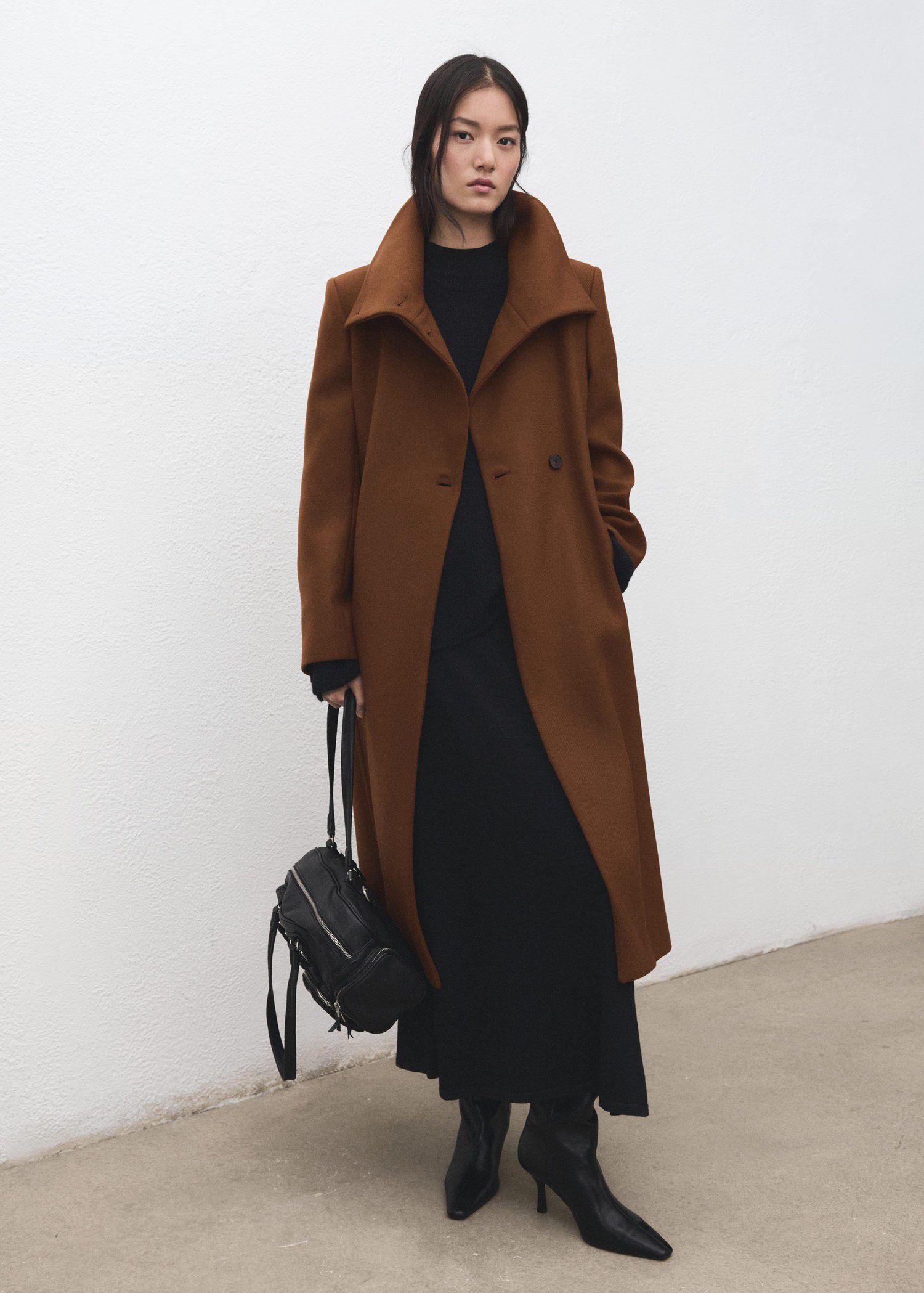 Manteco wool coat with belt