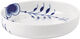 Blå Mega Riflet ovnfast fad rundt 18,5 cm.