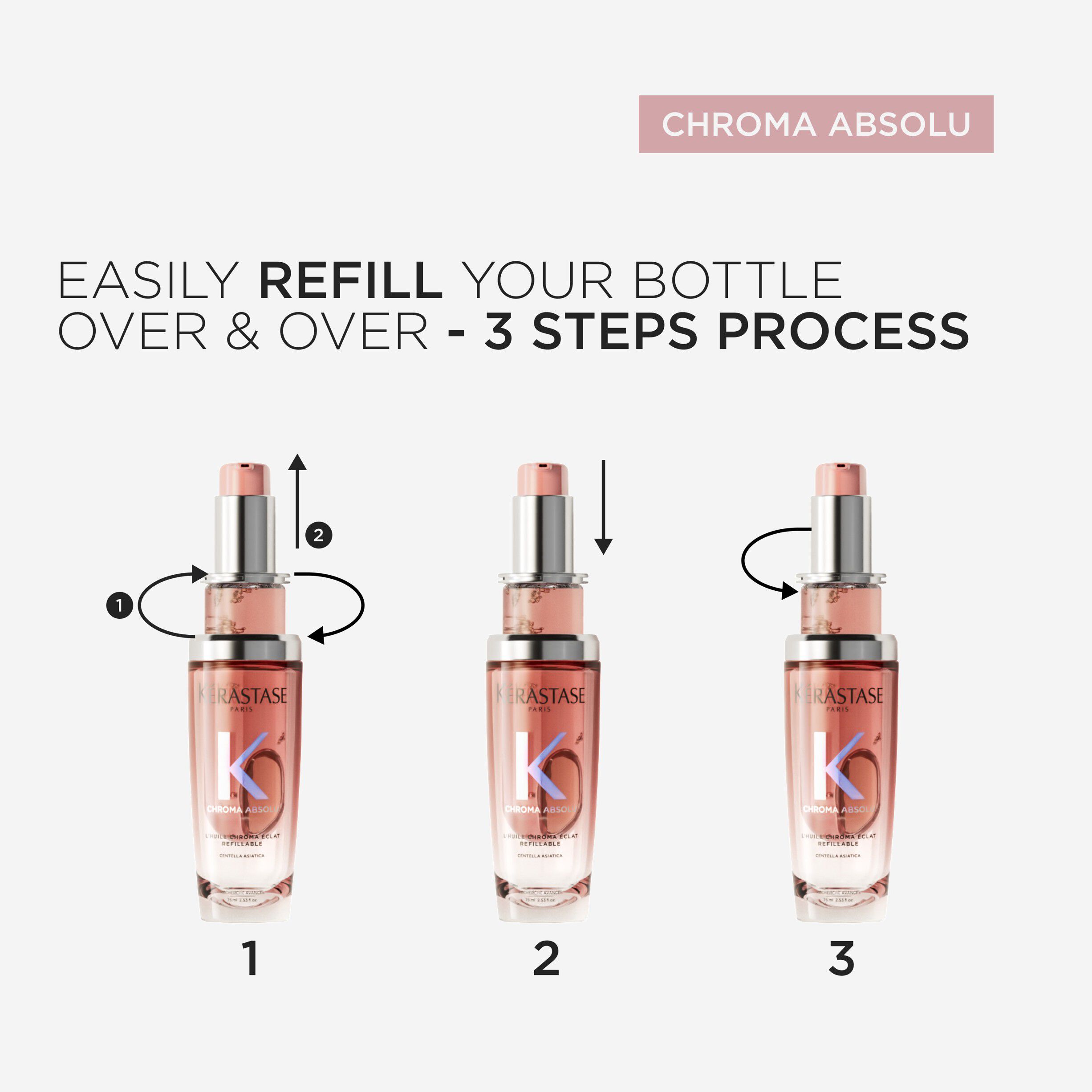 Chroma &Eacute;clat Refillable Hair Oil