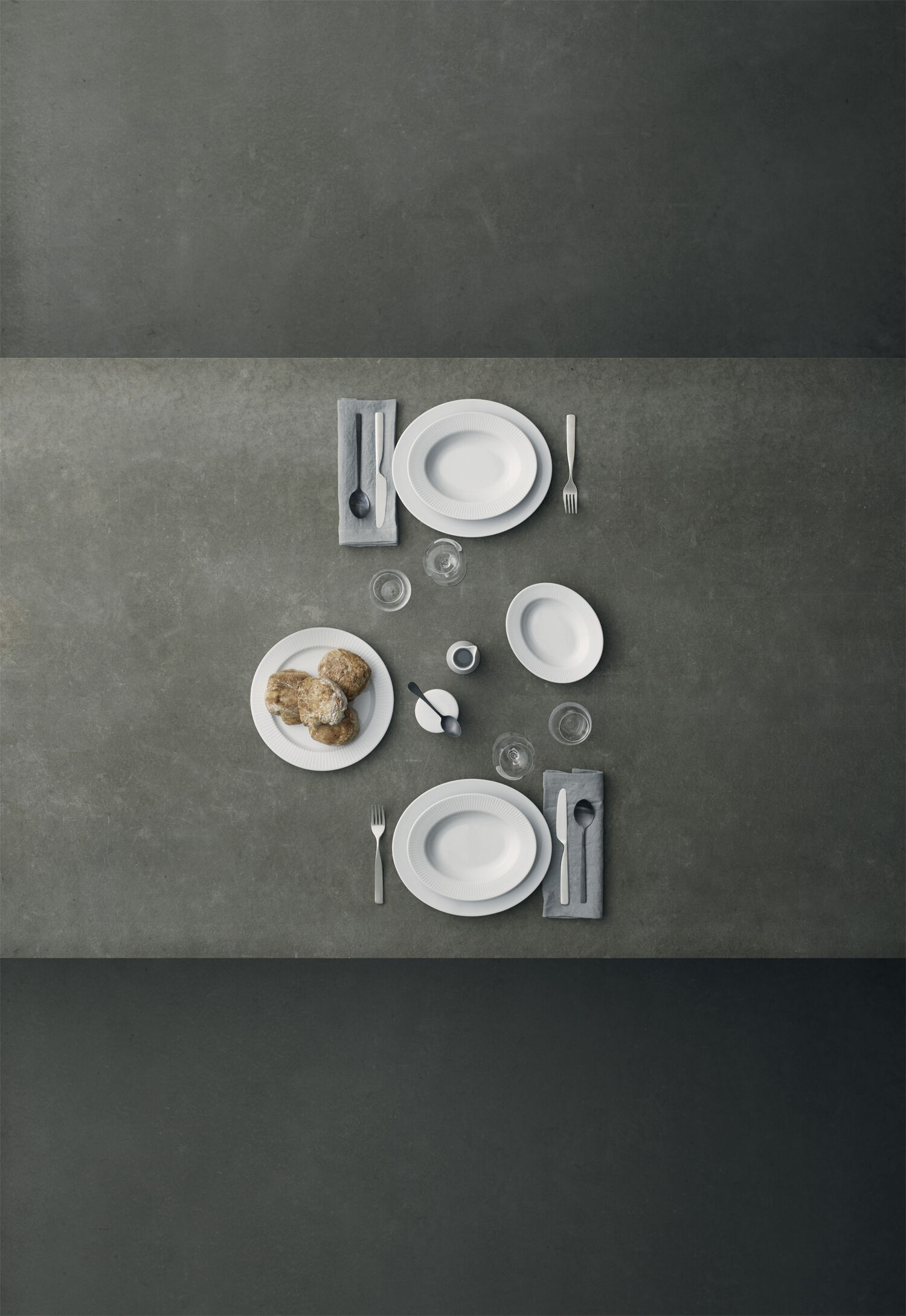 Legio Nova 4 stk. oval dyb tallerken 25 cm