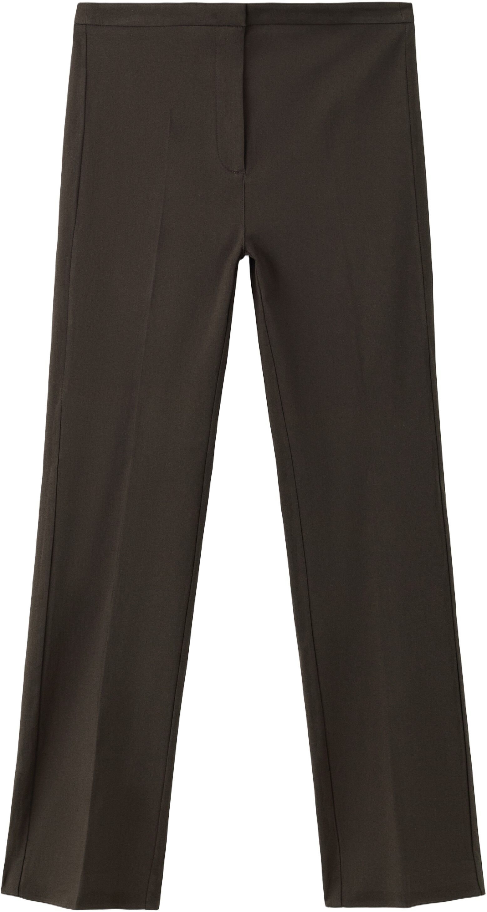 Straight-cut crop trousers