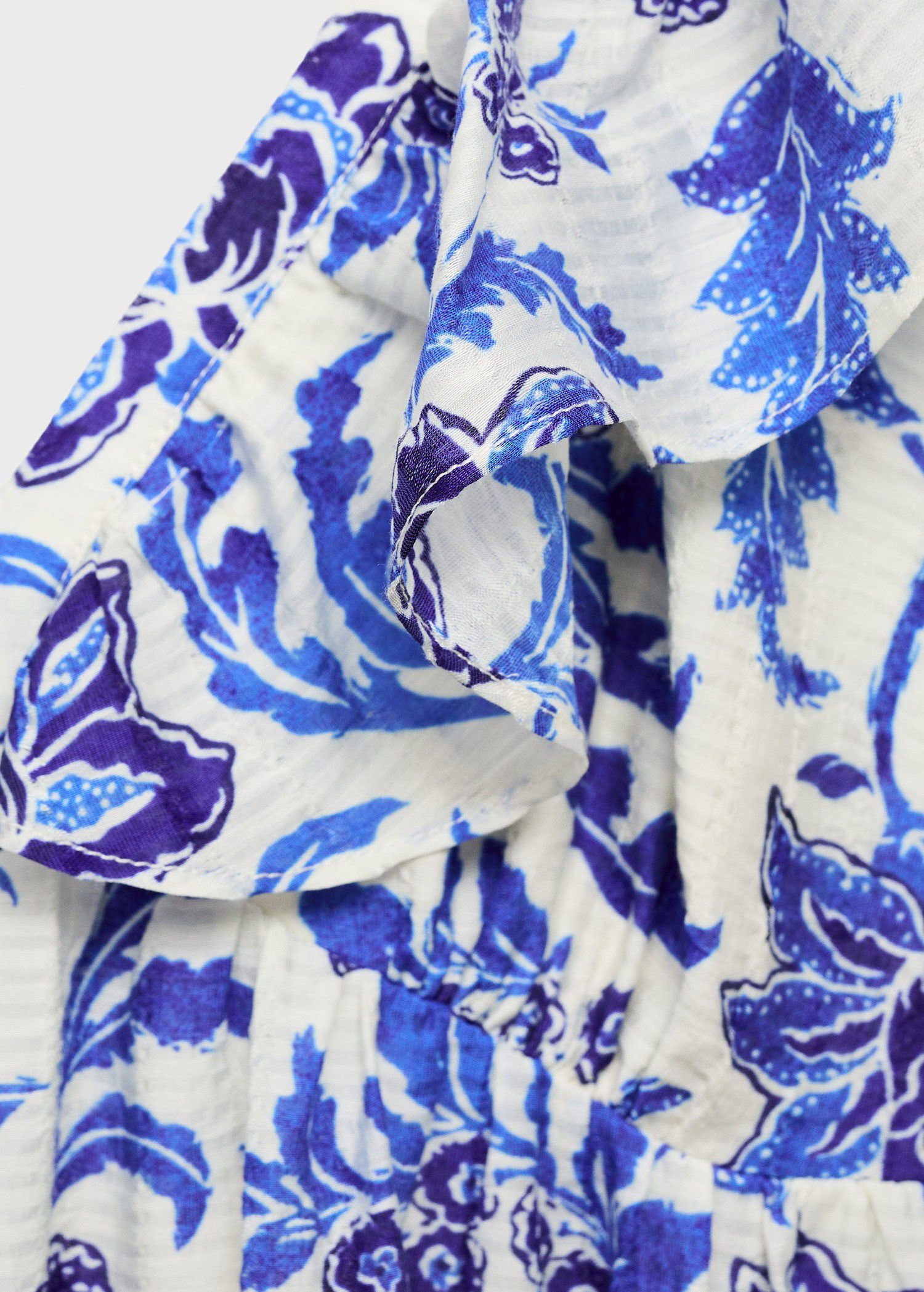 Long flared floral dress