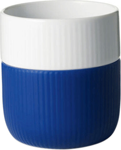 Fluted Contrast Mug 35cl Mega Blue