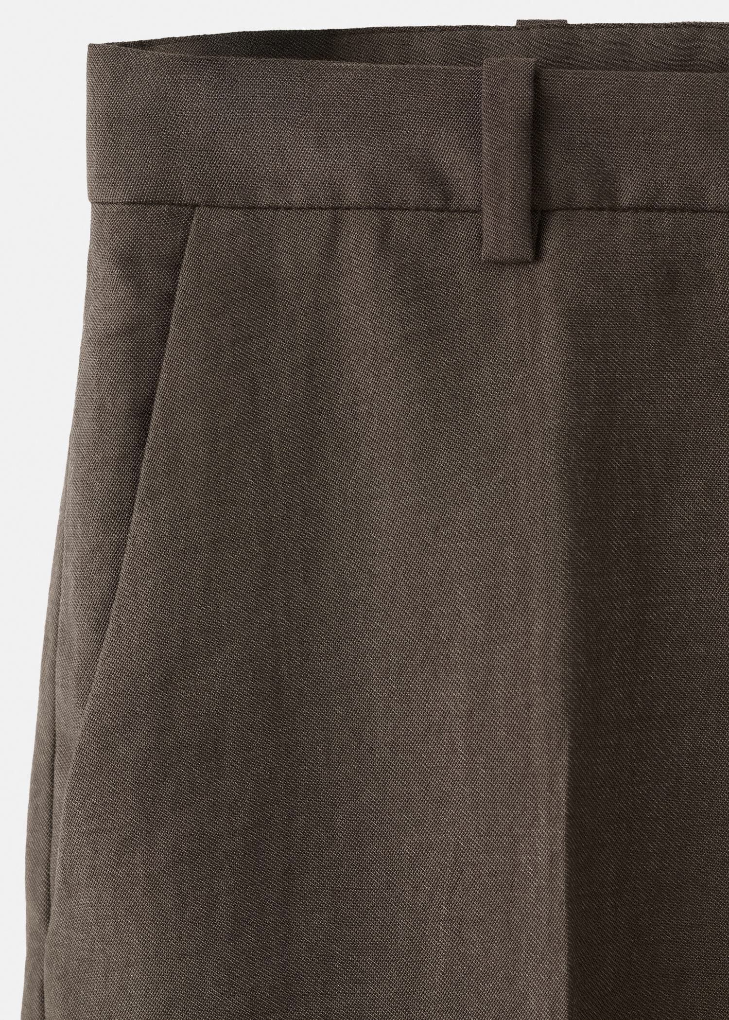 Mid-rise lyocell trousers