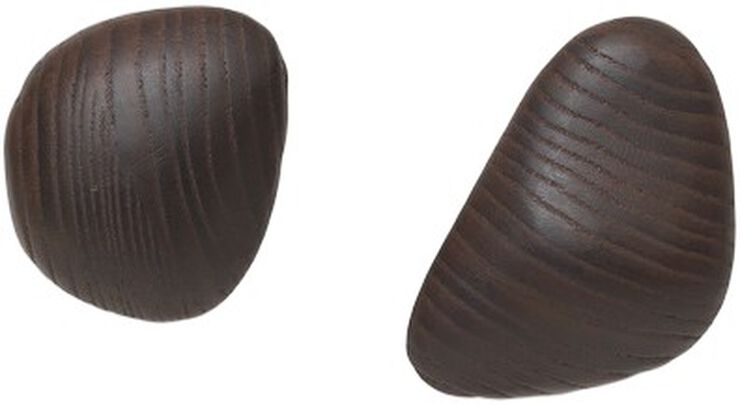 Cairn Hooks - Set of 2 - Dark Brown