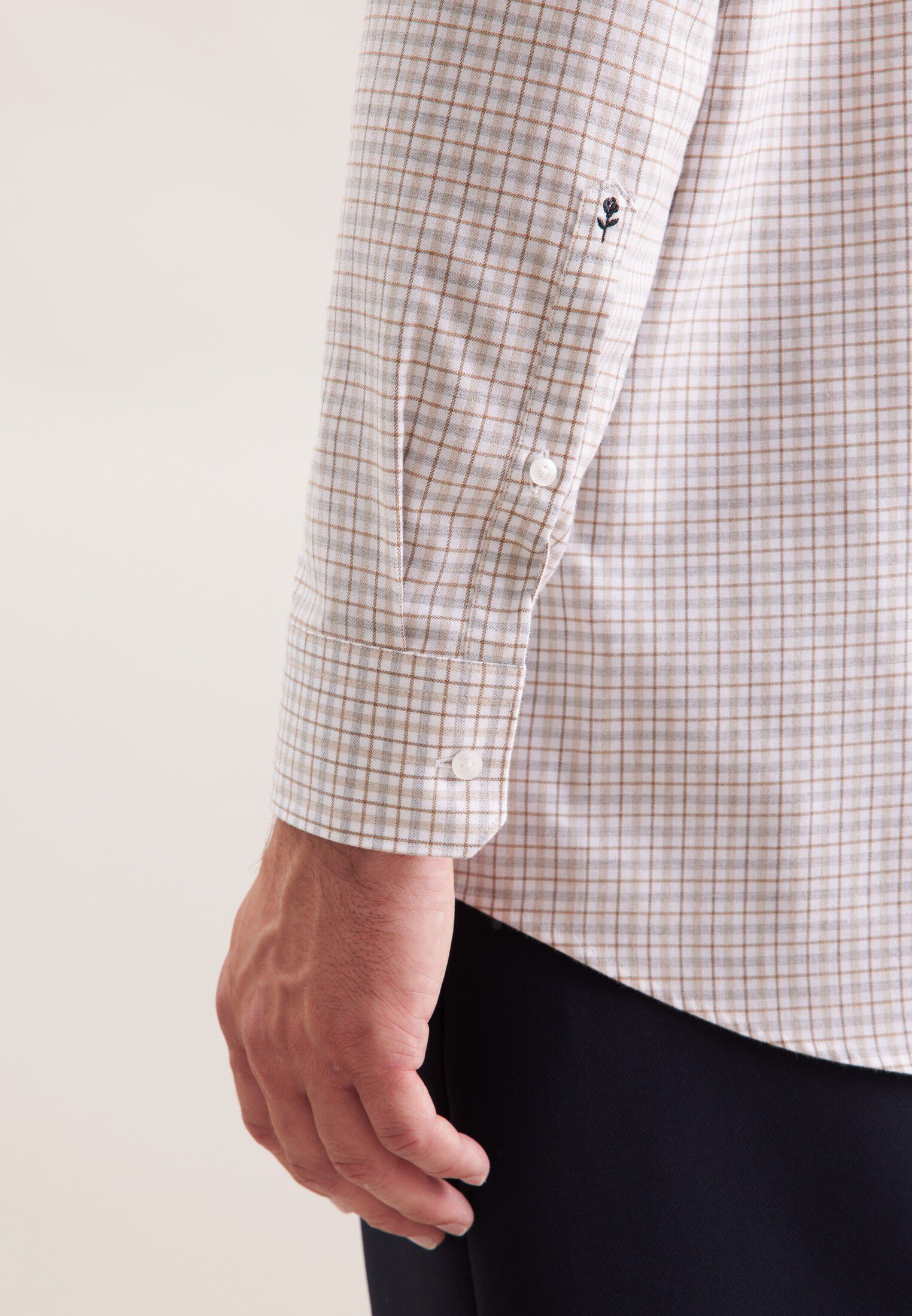 Flannel shirt Regular 1/1 Button-down Print