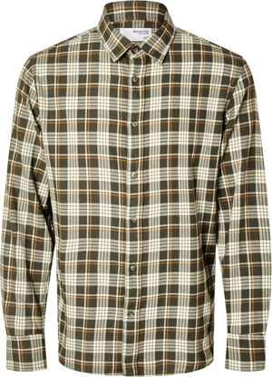 SLHREG-OWEN FLANNEL MIX CHECK SHIRT