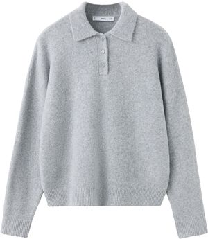 Knitted polo-neck sweater
