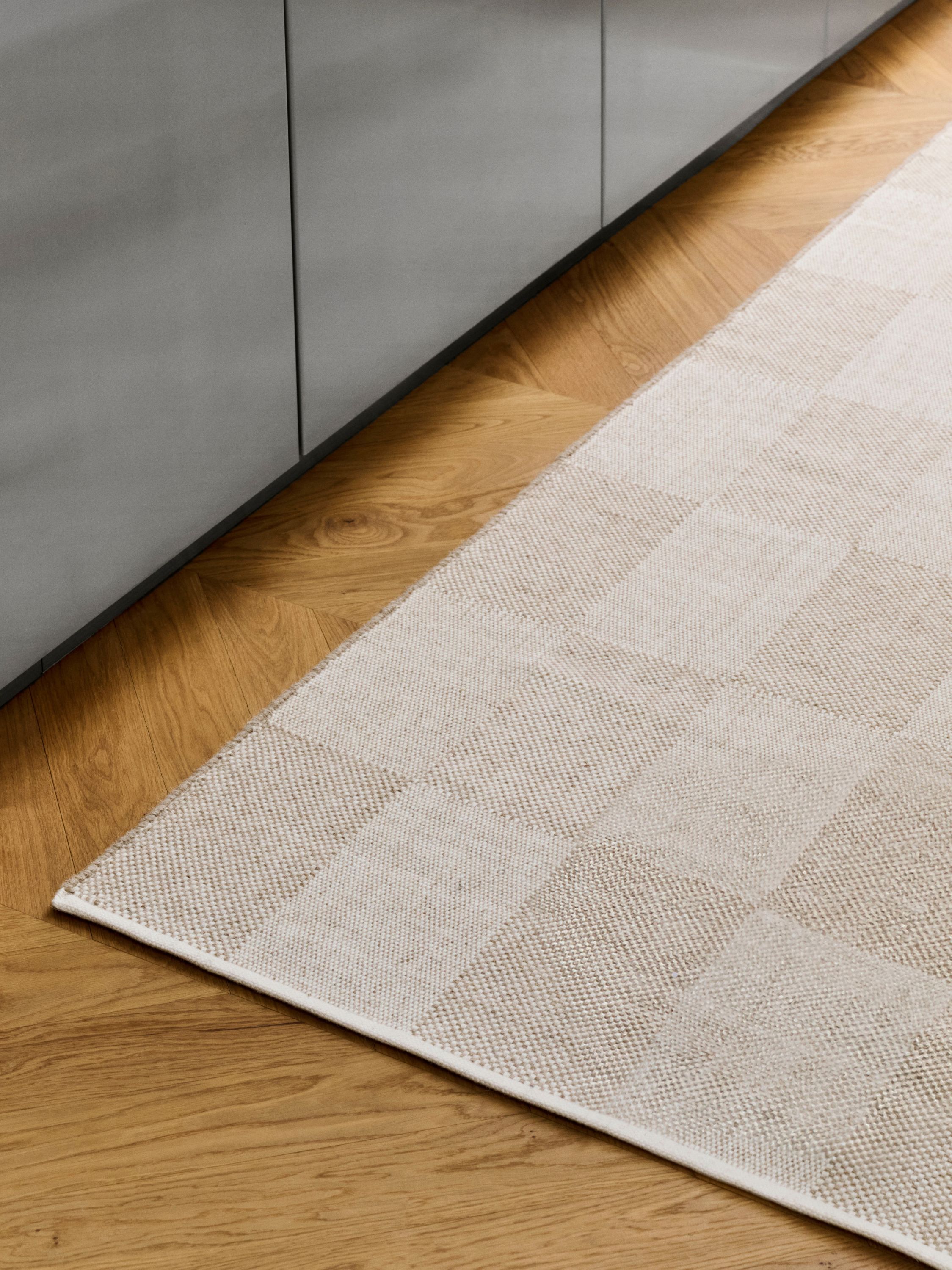 Check Rug-W80 x L200-Sand S check