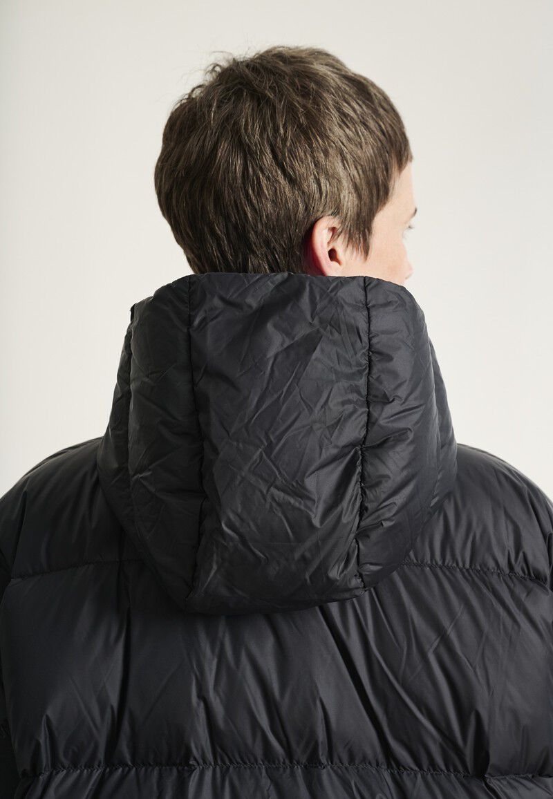 Feather down frakke med lommer