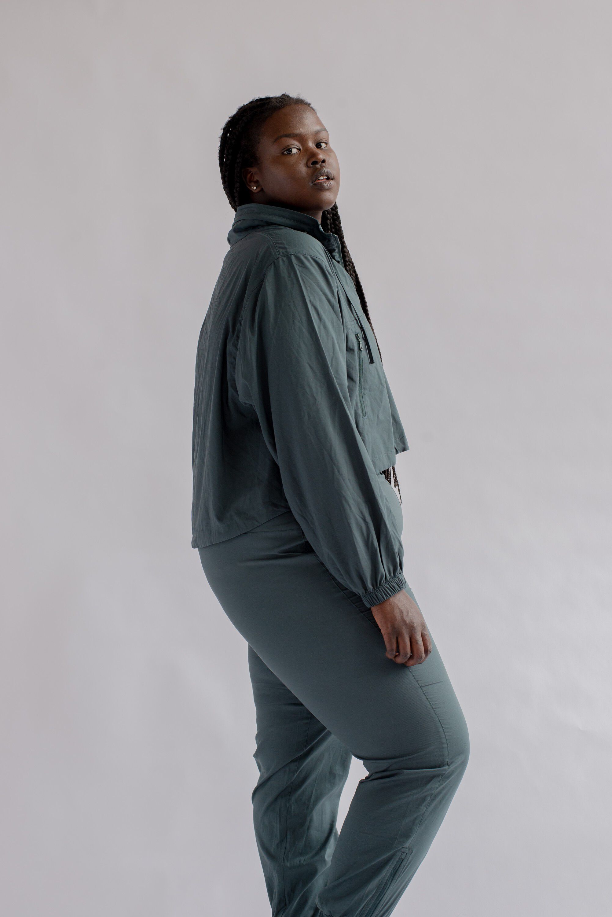 Hummingbird Windbreaker, Half Zip