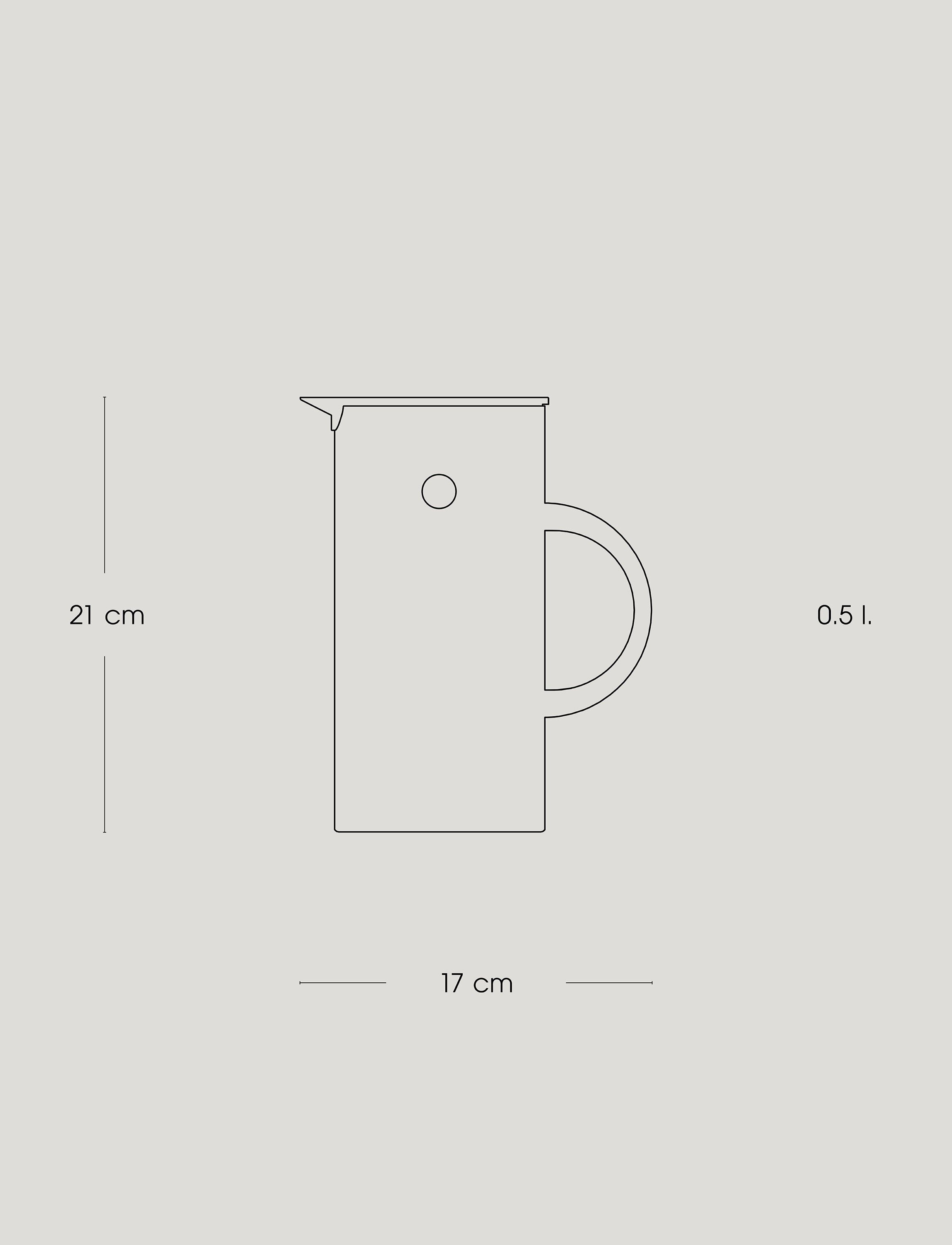 EM77 termokande 0,5 l, white