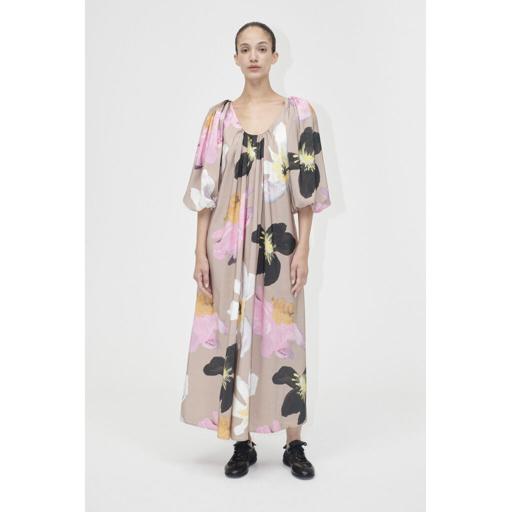 2070 Light Fluid Ecovero, Voluminous Puff Sleeve Dress