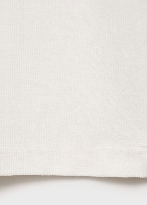 Regular-fit textured t-shirt