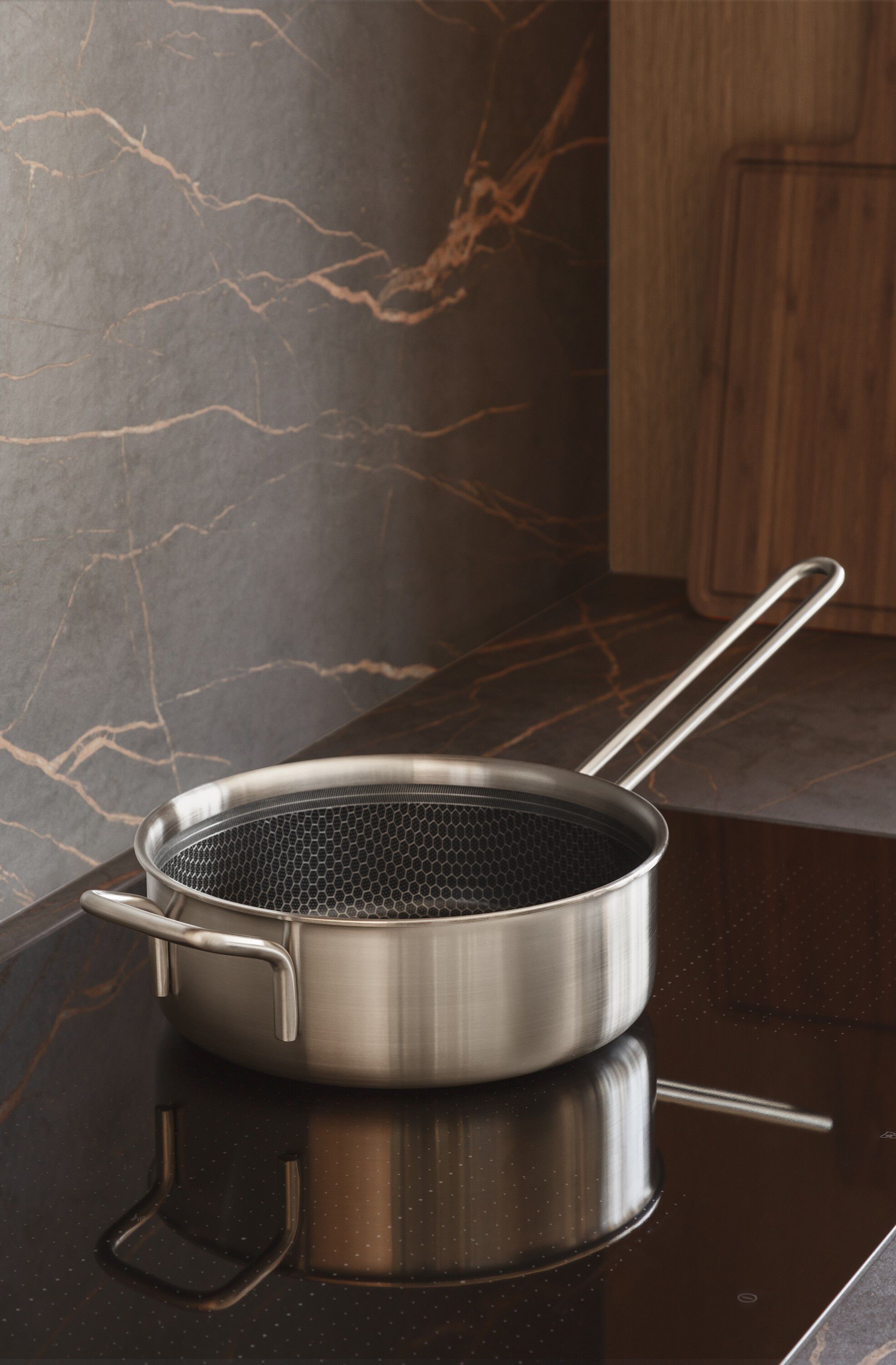 Multi Sauterpande 24 cm Mosaic keramisk Slip-Let� bel�gning