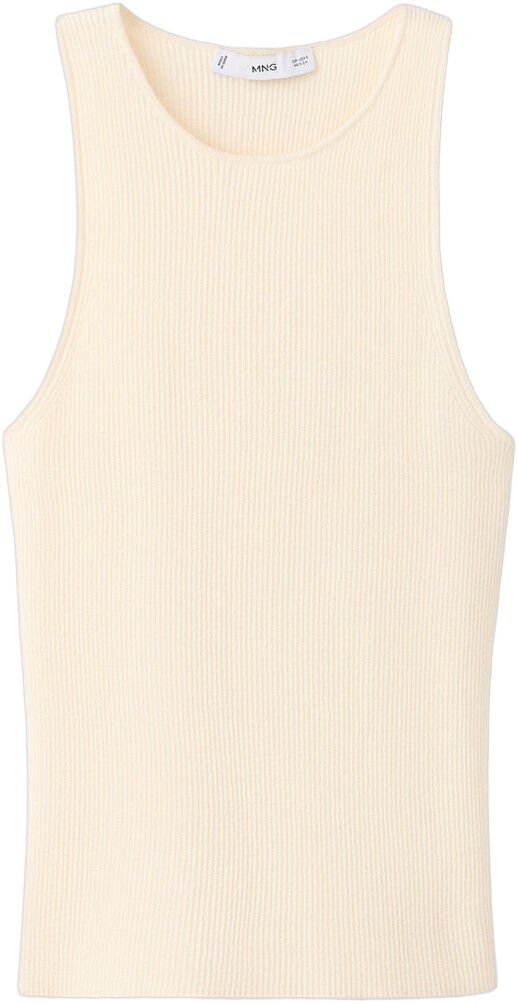 Fitted fine-knit top