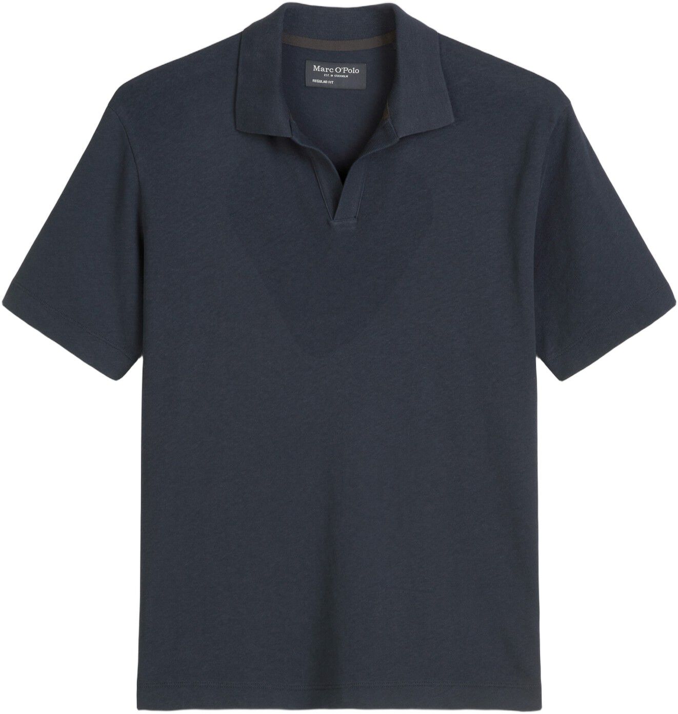 Polo, short sleeve, cotton linen mi
