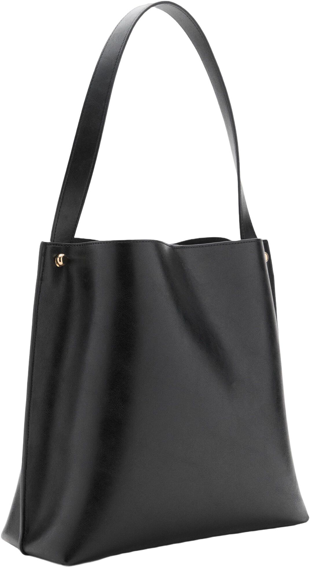 Bucket bag with metal details