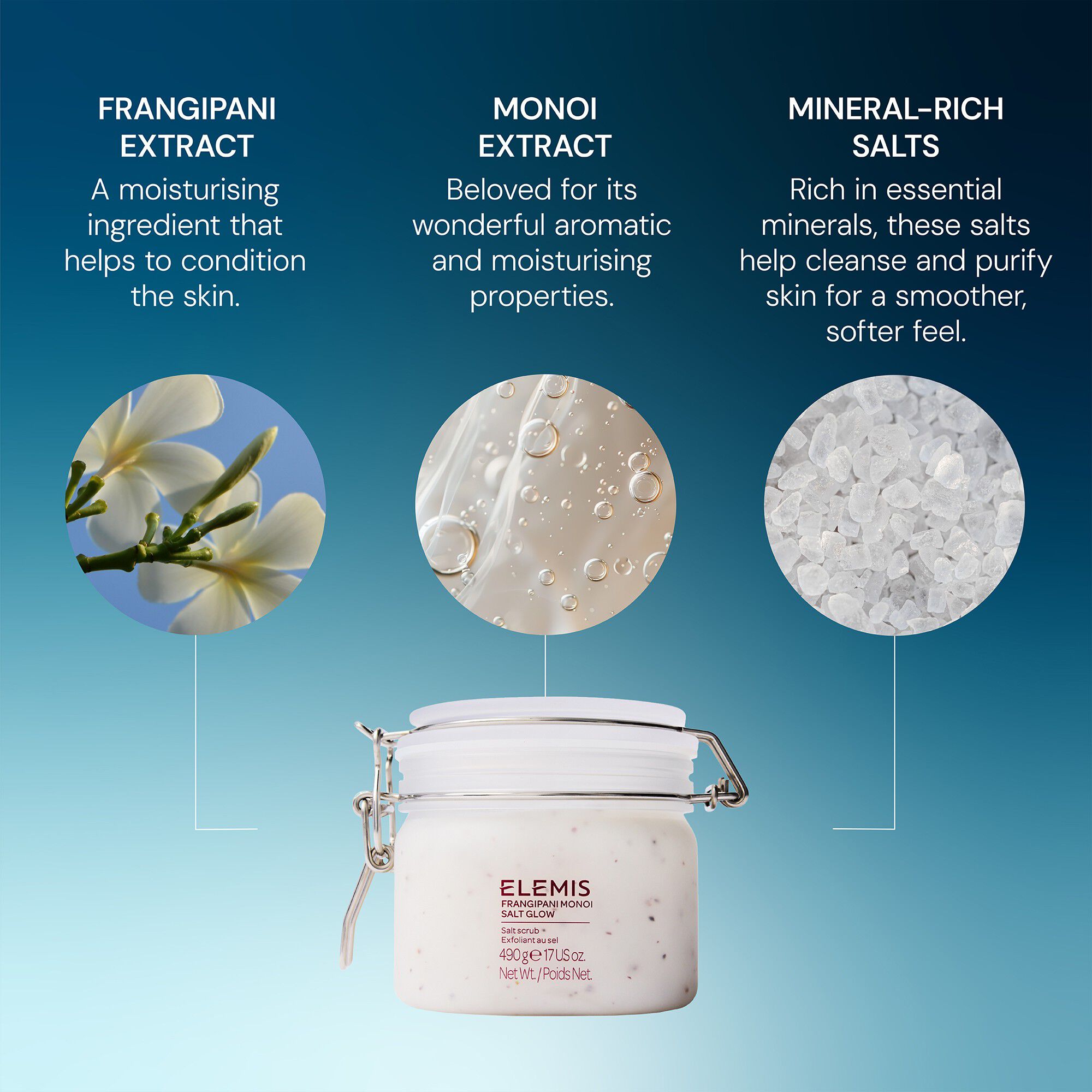 Frangipani Monoi Salt Glow 480 g