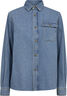 IVY-Uta Distressed L/S Shirt Wash Mid Blue