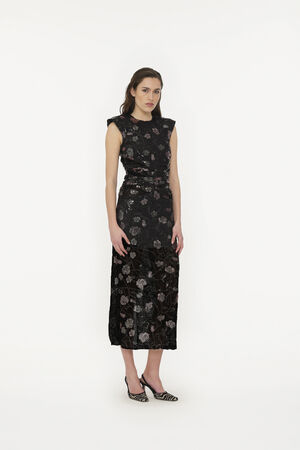 LACE SLEEVELESS DRESS