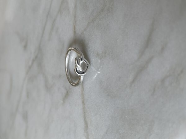 Big Tied Heart Ring