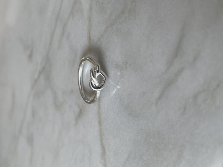 Big Tied Heart Ring