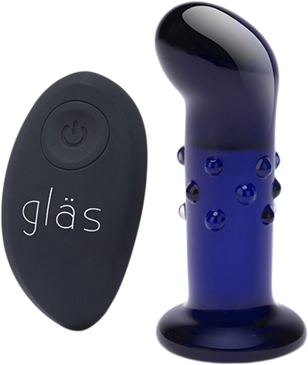 GLAS - RECHARGEABLE REMOTE CONTROLLED VIBRATING DOTTED G-SP