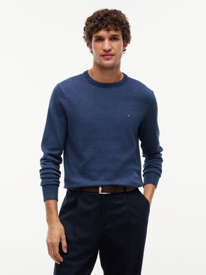 Flag Embroidery Crew Neck Jumper